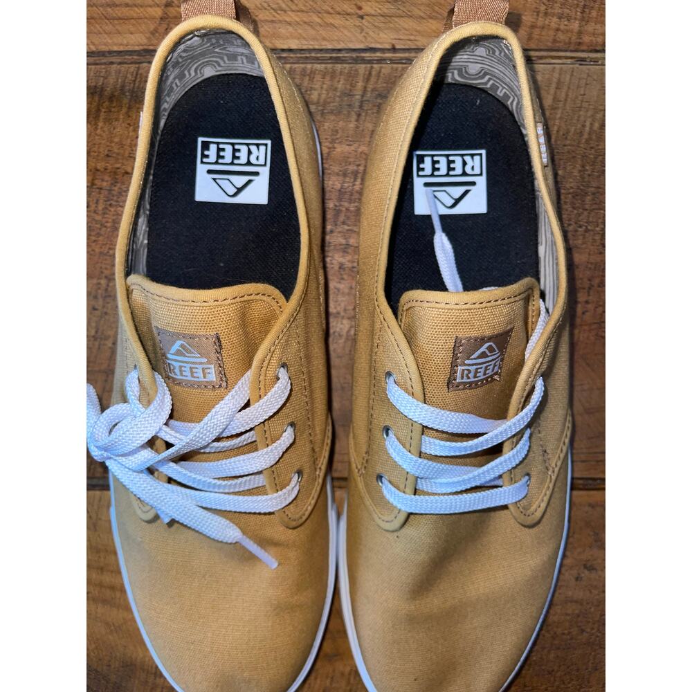 Mens‎ Reef Landis 2 Low Top Lace Up Tennis Shoes Camel Brown Size 11